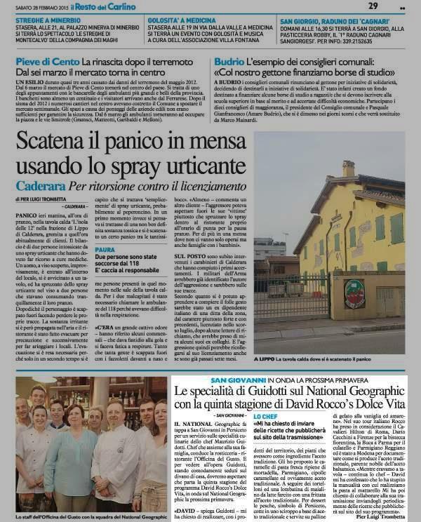 Pagina 29 Il Resto del Carlino (ed. SAN GIOVANNI IN ONDA LA PROSSIMA PRIMAVERA.