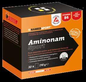VITAMINA B6 ANTI CATABOLIC POOL SUPERFOOD BEFORE DURING AFTER Aminonam Sport Aminonam Sport è un esclusivo pool di Aminoacidi Ajinomoto, puri e altamente selezionati, con l aggiunta di Vitamine del