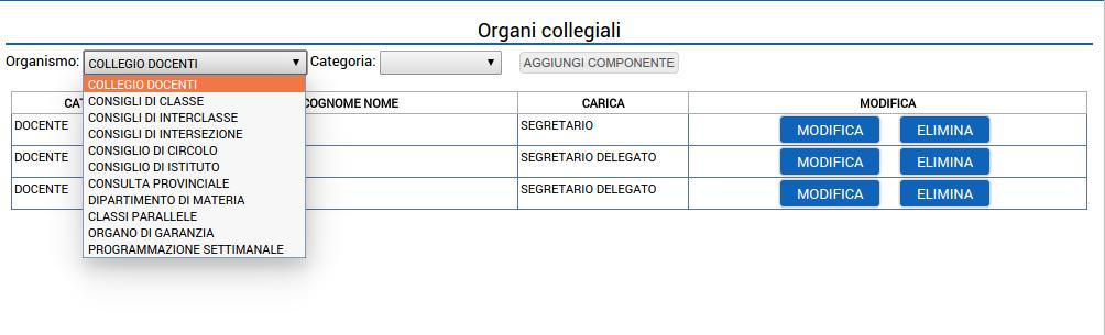 l'operazione. In questo modo si è copiato l'orario della classe selezionata dell'anno scorso nella classe selezionata dell'anno corrente:.