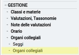 Per inserire un membro all'interno degli organi collegiali, selezionare prima di tutto l'organismo tramite il filtro in alto a sinistra della schermata e quindi cliccare su AGGIUNGI COMPONENTE.