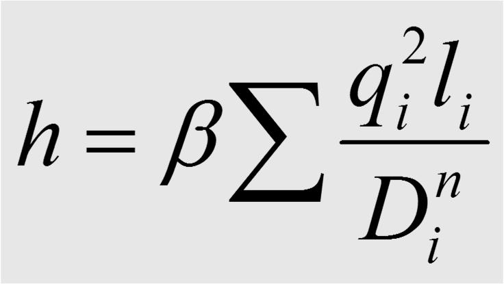 assume la forma : Che tiene conto delle diverse