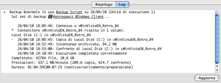 Pausa di operazioni Retrospect globali In alcune situazioni, potrebbe essere necessario sospendere tutte o alcune categorie di operazioni di Retrospect.