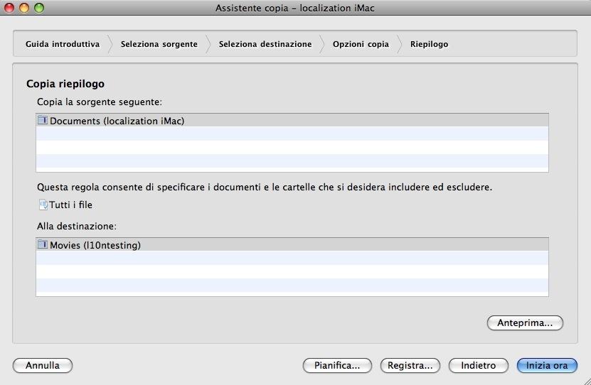 Nota: perché un disco esterno sia avviabile dopo un'operazione di copia, è necessario deselezionare l'opzione "Ignora proprietà su questo volume" del Finder prima di avviare il processo di copia.