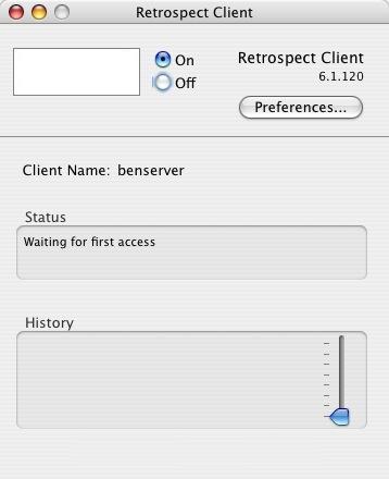 L applicazione client Mac OS X. Oltre all interfaccia utente grafica basata su Java, i client UNIX possono anche essere controllati tramite la riga di comando.