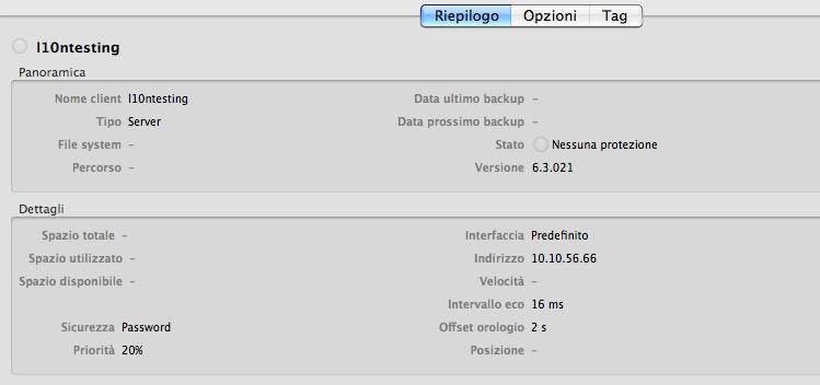 Nell'elenco Sorgenti, selezionare il client, quindi Rimuovi dalla barra degli strumenti. Viene richiesta la conferma dell'operazione.