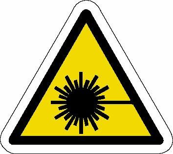 Segnaletica di sicurezza esempio laser cl 4 Targhetta di avvertimento Targhetta informativa con la seguente dicitura: RADIAZIONE LASER EVITARE L ESPOSIZIONE DELL OCCHIO O DELLA PELLE ALLA RADIAZIONE