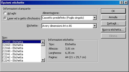 Una volta effettuata la scelta dell origine dati apparirà una finestra di dialogo che ci invita a modificare il documento principale inserendo i campi della stampa unione (come già visto per la