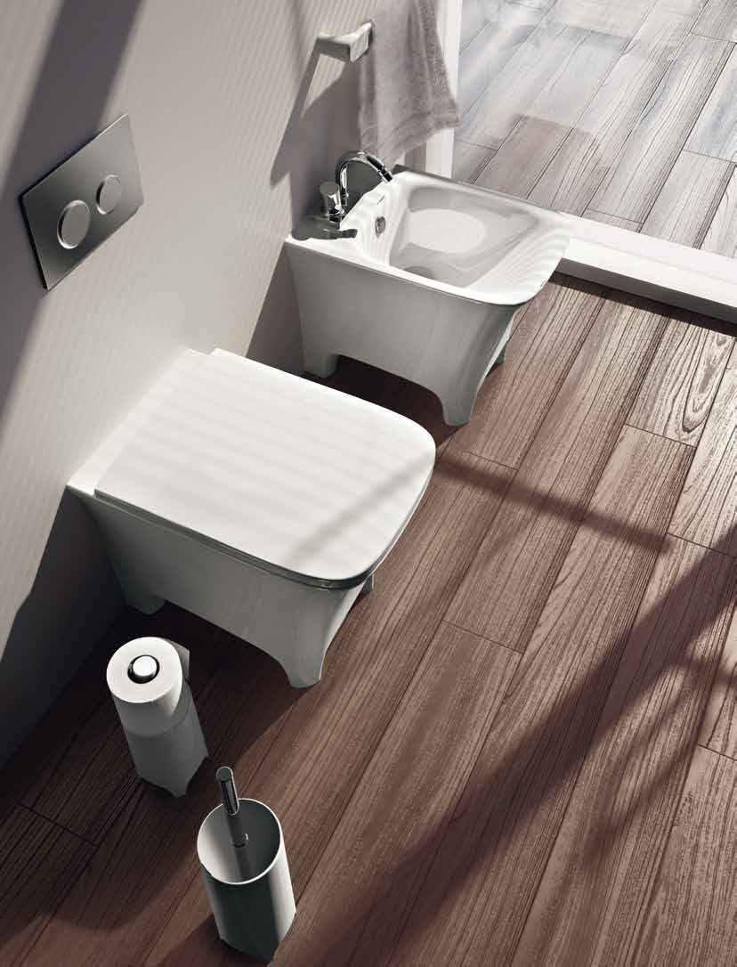 L6800 Cow vaso terra sistema dual 38 x 52 back to wall wc dual system