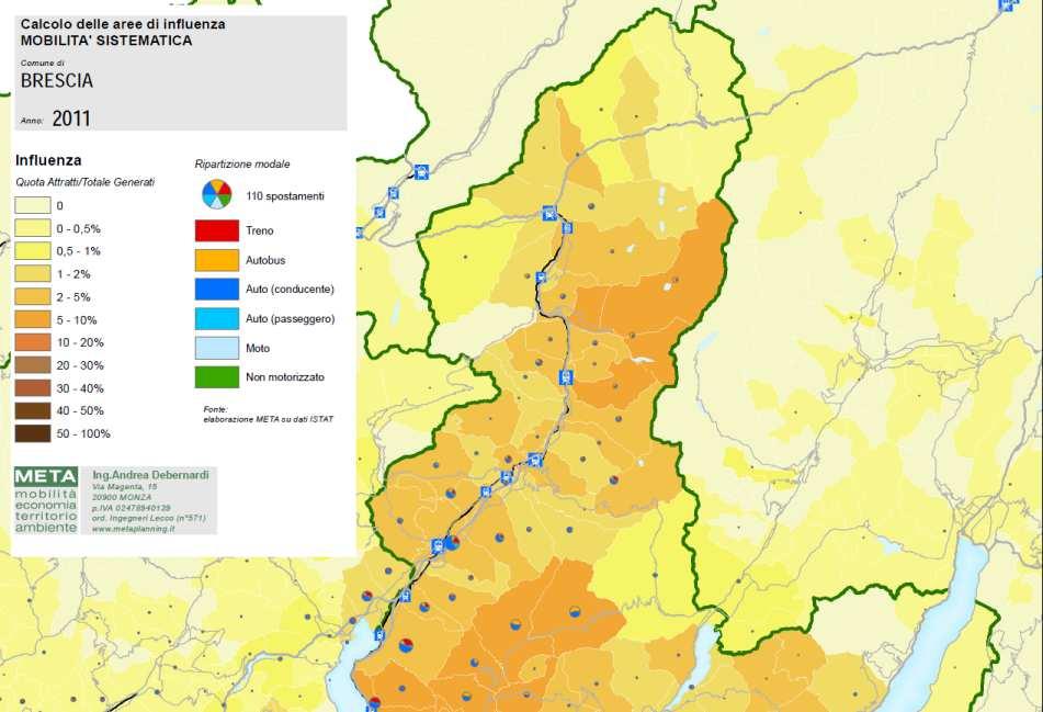 La domanda di mobilità La città di Brescia conferma la sua