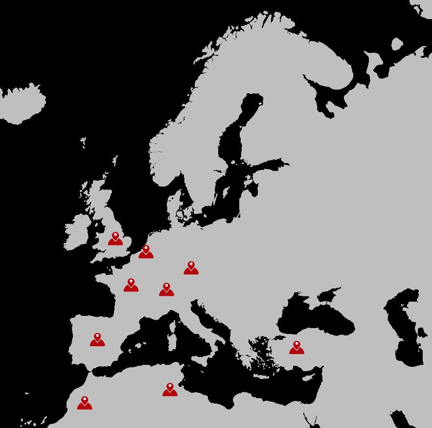 Dove Operiamo Europa e Mediterraneo Corrispondenti Belgio