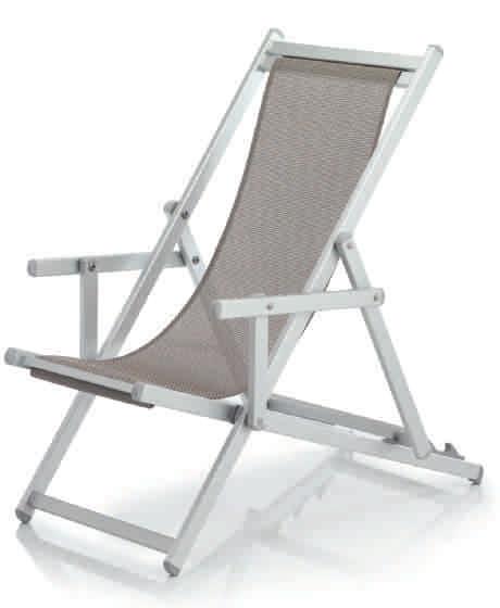 Sdraio Alluminio Sdraio in alluminio Deckchair Regolazione inclinazione in 3 posizioni H: 100 cm P: 100 cm L: 62 cm Seduta: 30/42