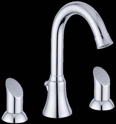 Mono basin mixer with automatic pop-up
