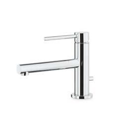 Long spout. art. 61314 Miscelatore monocomando versione alta, per lavabo da appoggio, con scarico da 1 1/4.