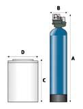 IDROS AV - DOPPIO CORPO A VOLUME - TEMPO lo Bombola in pollici Cylinder in inches Attacco valvola Valve attack Rated flow breve Consumo sale (kg) A B C D IDV00.002 IDROS 15 AV 8 x 35-2 ¾ 1.100 1.