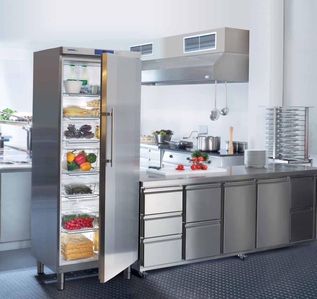 Frigoriferi Refrigerazione Apparecchiature per l impiego professionale In tutti i settori nei quali la freschezza gioca un ruolo fondamentale, i frigoriferi devono soddisfare requisiti