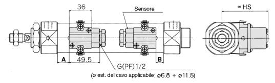 Serie Posizione ed altezza di montaggio dei sensori -C/C. -TL 2 2 Sensore -//W Sensore -C 24. 33. S -C3C/CC Sensore -3/3/3 3. S -/W//L -4 4 24. 33 S Sensore 3.2 S. 2 (3) Sensore ( ): In caso di sensore -L S Posizione montaggio sensore -C -C -C3C -CC - - - -C -TL -W - -L -W -3-3 -33, 34-44.