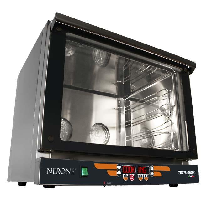 FORNI PROFESSIONALI PROFESSIONAL OVENS ACCIAIO INOX STAINLESS STEEL New Funzioni di cottura complete e massima organizzazione Complete cooking process and maximum organization 9 programmi di cottura