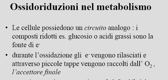 Le molecole di partenza sono in uno stato