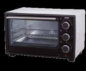 Alimentazione 220-240V~50/60Hz Dimensioni 368x252x217 ZHC21N Forno elettrico 21L Potenza 1500W Luce interna Maniglia frontale in acciaio Timer