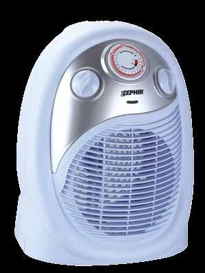 ZTRM6 Termoventilatore oscillante TERMOCOMFORT PLUS Termoventilatore da bagno Potenza max 2000W Timer 24 ore on/off