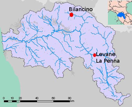 Stato delle risorse idriche superficiali Gli unici invasi di una certa significatività a disposizione per la regolazione delle risorse idriche nel bacino sono l'invaso di