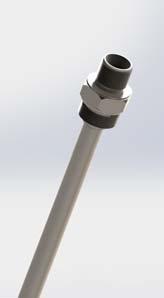 Tubi di aspirazione intercambiabili e ugelli calibrati La sonda HP5 è progettata per consentire una rapida sostituzione del tubo interno di prelievo con altri di diverso materiale in modo da poter