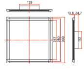 Sostituisce lampade fluorescenti Serie WTP-E DIMENSIONI