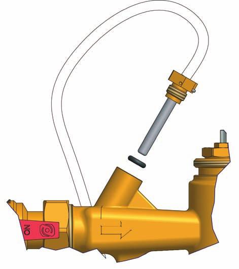 Il contatore presenta una sonda (di ritorno) già inserita, mentre quella sulla mandata deve essere opportunamente inserita nel pozzetto portasonda (4) (fig. 31).