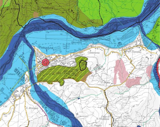 II. BENE E CONTESTO PAESAGGISTICO INTERAZIONE CON PIANIFICAZIONE E TUTELE 5 di 6 PIANO TERRITORIALE di COORDINAMENTO LE, la cui proposta di integrazione cartografica del PTPR è in via di approvazione