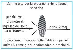 cascata dal modello1500 vengono fornite con un regolatore di flusso grazie al quale possono contemporaneamente effettuare il getto a fontana ed alimentare la cascata.