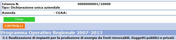 Linee d intervento 3.1 (Realizzazione di impianti per la produzione di energia da fonti rinnovabili) - 3.