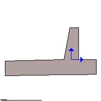 4.4 Sistema di riferimento Nella seguente rappresentazione schematica viene rappresentata la posizione e l'orientamento del sistema di riferimento rispetto ai vertici principali della sagoma del muro.