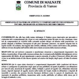 Ordinanze già adottate in vari consigli comunali COMUNE DI LECCE C.D.R. XX: Ambiente, Igiene, Sanità, Protezione Civile, Ufficio Unico dei Rifiuti, Energia, V.I.A., Randagismo, Canili. ORDINANZA n.