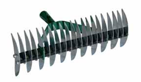 denti ritorti Lawngroom rake Steel made with twisted teeth 81286 14 denti / teeth Rastrello arieggiatore