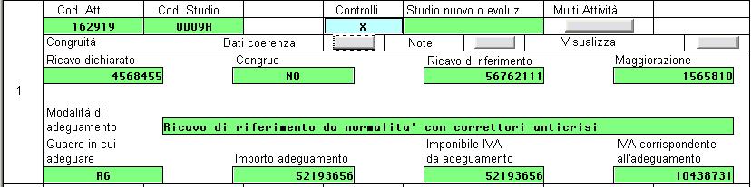 La procedura riporta in automatico detto importo e la conseguente Iva da adeguamento nell apposita sezione prevista nel quadro RS (correlato al quadro di reddito compilato) del modello Unico.