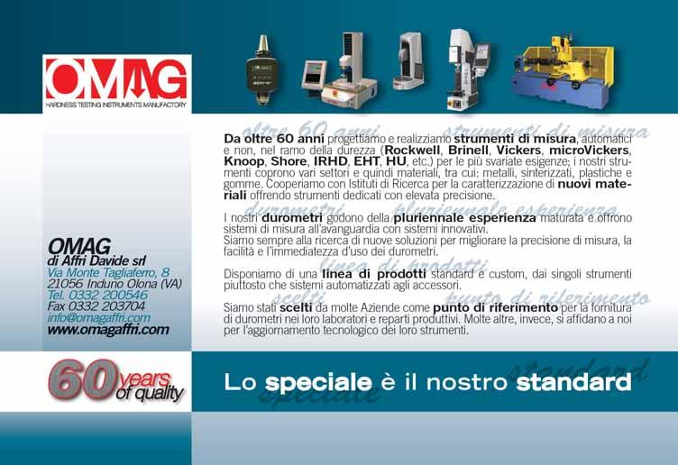 Elenco merceologico Product and service list Strumenti di misura 125 SAVV srl Lungavilla (PV) Orologi industriali. www.savv.