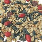 È un mangime per tutte le stagioni ed è composto da semi di girasole neri, semi di girasole striati e cuori di girasole, tutti altamente nutrienti.