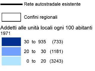 Lo sviluppo si sposta da OVEST ad EST 1971: il triangolo MI-TO-GE Sviluppo