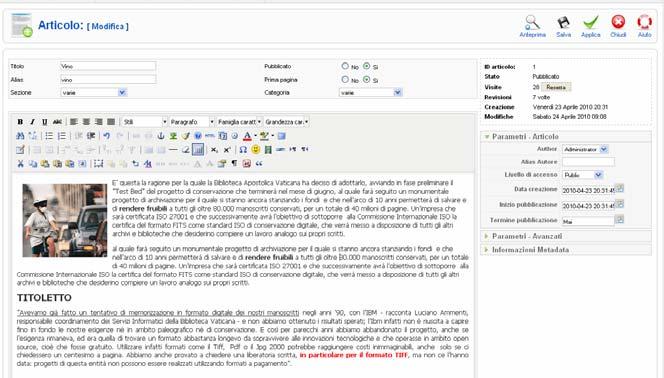 Perché Joomla? E sicuramente il CMS Open Source più avanzato ed utilizzato del momento. - E di veloce intallazione e rapido utilizzo. - Possiede un ottimo editor WYSIWYG per la gestione dei contenuti.