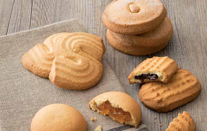 COLAZIONE FROLLE E BISCOTTI Poker di frolle cod. 1621 Frolle miste: Charlotte all albicocca, Rugantino alla nocciola, Esse, Zaletta. Mixed short pastries.