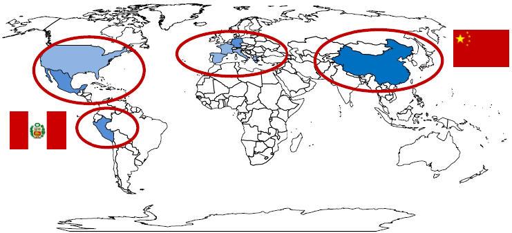 La geografia della produzione di asparago Fonte: