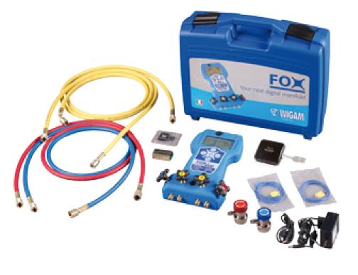 04080005002 FOX-200-EVO 1 8 576,00 536,00 FOX-100-EVO Gruppo manometrico in valigetta con 2 sonde di temperatura TK109 Digital manifold in plastic case with 2 TK109 probes.