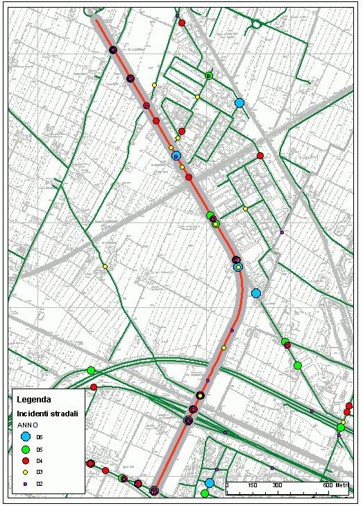 installazione nella tratta precedente ESTESA (km) 0,894 INCIDENTI 2002-2005 2 MORTI 2002-2005 1 FERITI 2002-2005 5 COSTO SOCIALE MEDIO ANNUO PER KM 492.894,00 Sezione 6 Tratta n.