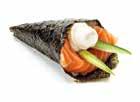 Salmone, avocado, maionese ALLORA TEMAKI Tartare di tonno, crunch 4,00 euro 4,00 euro HOSSOMAKI 6