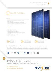 EXE Solar Modulo Italiano poli con garanzia 15 anni.