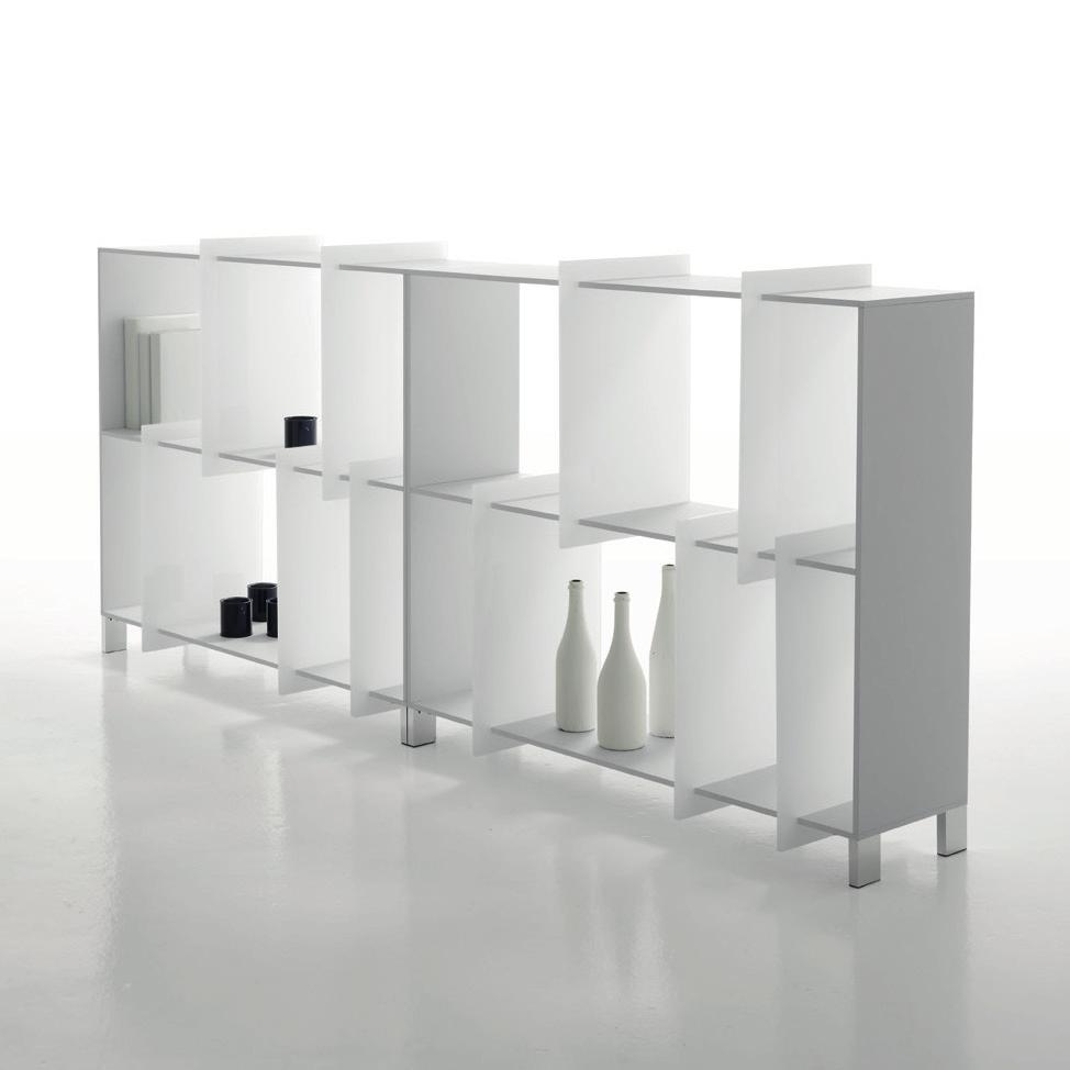 eneghello Paolelli Associati Libreria freestanding in Doluflex (10 mm) laccato