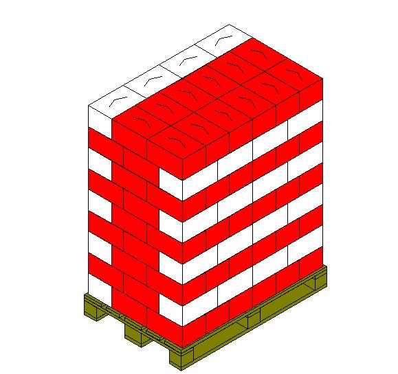 PALLETTIZZAZIONE PALLETIZATION Tipo Cartoni per strato Strati per pallet Cartoni per pallet Peso netto pallet Altezza del pallet Type Cartons per layer Layers per pallet Cartons per pallet Pallet net