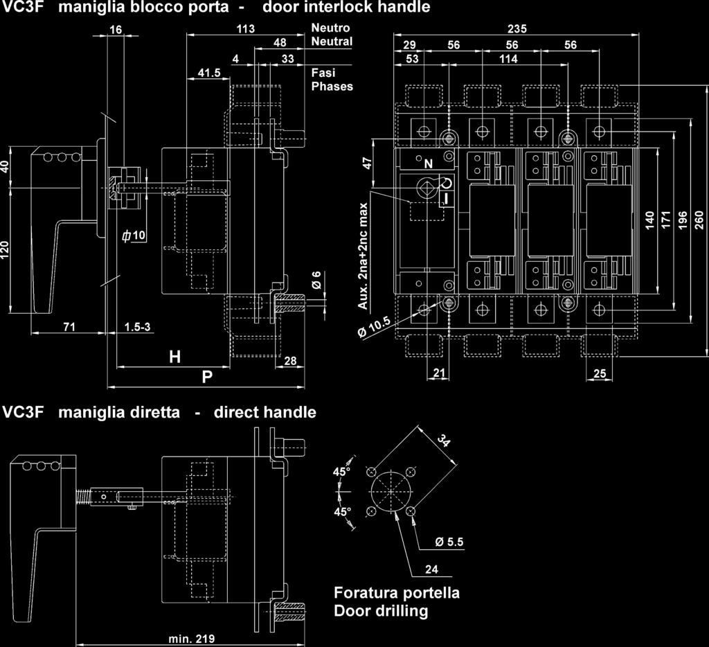 C 19 2,5 71,5 C = costante / constant H PC VC4F A 