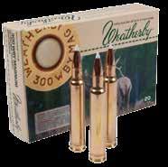 052 18 La Weatherby offre una completa gamma di cartucce nei propri calibri Weatherby Magnum originali, avvalendosi dei migliori