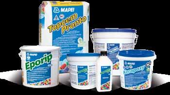 Promotore di adesione Eporip Massetto Topcem Pronto Impermeabilizzazione epossidica Mapegum EPX Adesivo Kerapoxy Adhesive
